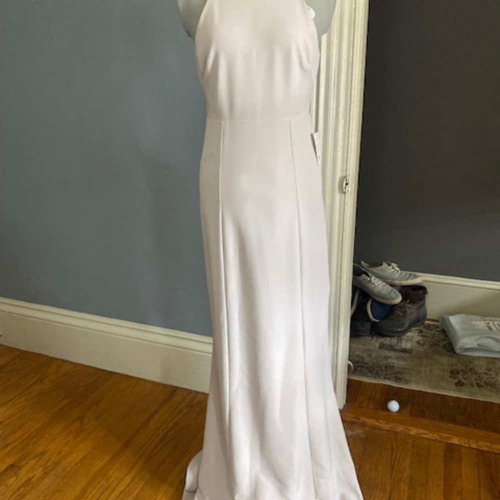 Show Me Your Mumu Chicago High Neck Gown Show Me The Ring Stretch Crepe  S